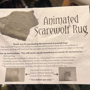 Holiday | Animated Werewolf Rug Halloween Prop | Poshmark